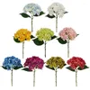 Dekorativa blommor 1pc simulering enkelgren hydrangea diy hempografi br￶llop bord kaffef￶nster f￶nster f￶nster kl￤dsel dekoration leveranser