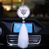 Interior Decorations Crystal Ornaments Car Rear View Mirror Ornament Pendant Lucky Window Hanging Accessories