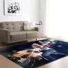 Carpets Art Painting Print Carpet For Living Room Home Bedroom Area Rug Anti-slip Blanket Tapete Delicate Table Pad Floormat Decor