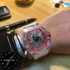 Designer-Uhren Riichardsmilers Freizeit-Multifunktions-SUPERCLONE-Designer-Mechaniker-Herrenarmbanduhr Transparente Schale Automatische Mechanik LY