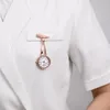 Zegarki kieszonkowe moda Rosegold Cz Clip-On Stray Kwarc Ruch Wysoka jakość dla unisex unikalnego projektu 2022