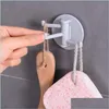 Bathroom Shelves Bathroom Shees No Trace Paste Hanger 3 Branch Rotating Hook Kitchen Wall Home Bifurcated Nail- Drop Delivery 2021 Ga Dh5Je