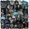 50pcs Universe Space Explorer astronaute Alien Alien Stagers ordinateur portable Luggage Guitar Vinyl Decals Sticker For Kids Teen Gift