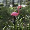 1PCS/3PCSLed Flamingo Wasserdichte Solar Rasen Licht Outdoor Garten Dekoration Boden Mit Landschaft Lightss
