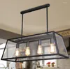 Pendellampor retro vintage glas lådor lampor loft industriell amerikansk café bar kök rumsbänk hängande lampa smidesjärn