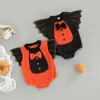 Rompers Fashion Halloween Новорожденная девочка -мальчик BAT Рукава милые бархатные комбинезоны для комбинезон