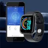 Bileklikler Y68 D20 Bluetooth Smart Watch Su geçirmez Spor Fitness Tracker Akıllı Bileklik Kan Basıncı Kalp Hızı Monitörü Akıllı Uçağı Yardımcı Tür