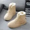 Boot Boots Winter Snow Woman Warm Spets Flat with Women Shoes F031 3540 221007