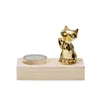 Candlers Nordic Wood Home Decoration Animaux Mod￨les Mod￨les Candabros d￩coratif Creative Candlestick Party Mariage Cadeaux