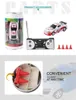 Canned optional remote control car Mini tinned remotes controls cars children's toy with light Coke tank auto