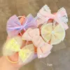 10 pezzi/set principessa neonate fasce elastiche per capelli graziosi fiocchi di pizzo fiore neonato gomma dolce bambino accessori per capelli