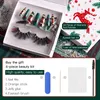 Natural Thick Eyelashes And Wearable Nails Set Colored Mink Hair Full Strip Lashes Extension Makeup For Beauty