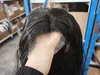 Lace Front Wigs Perruque frontale de vague de corps de cheveux humains 26 pouces de couleur noire