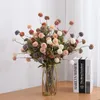 Decorative Flowers 10pcs Simulation Flower 5 Small Thorn Balls Wholesale Dandelion Fake Pography Shooting Props