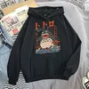 Męskie bluzy bluzy kawaii miyazaki hayao anime japońskie kreskówkowe bluzy wzór harajuku streetwear 90s moda grafika graficzna wiosenna jesienna pullove