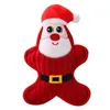 Noël animaux de compagnie jouets en peluche durable peluche grinçant jouet pour chien en forme de pingouin petit moyen chiot cadeaux de Noël