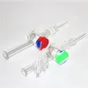 narguilés Verre NC Kit avec Quartz Pointes Dab Straw Oil Rigs Silicone Fumer Pipes accessoires pour fumer