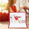 Grußkarten 3D Up Moon Love Valentinstagskarte Jahrestag Geburtstagsgeschenke Postkarte Hochzeitseinladungen mit Umschlag