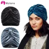 Fasce MOLANS Knot Bandana Turbante Fascia per le donne Autunno Inverno Copricapo Pieghevole Cappello a cuffia Berretto a maglia Foulard Accessori per capelli T221007