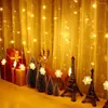 Strings Outdoor Curtain Fairy String Christmas Lights Holiday Lighting 2m 0,6 m 60led Snowflake Home Decora Wedding Party Garland Light