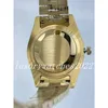 Super Factory Orologi da uomo in acciaio 40mm Set di diamanti Quadrante dorato Lunetta scanalata Ghiaccio Movimento meccanico automatico Vetro zaffiro President Orologi da polso in acciaio