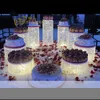 Guirlande de lustre transparente scintillante, décoration de fête, support de gâteau de mariage, fournitures de fête d'anniversaire, décorations pour centre de table 2023, DIY
