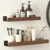 Bathroom Shelves Rack Wallmounted Shower Room Toilet Shampoo Shelf Cosmetic Storage kitchen Multipurpose Solid Wood 221007