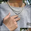 Anhänger Halsketten Retro Kreative Geometrische Design Imitation Perle Anhänger Halskette Persönlichkeit Hip Hop Stil Männer Und Frauen Gleiche Juwel Dhuzq