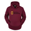 Sweats à capuche pour hommes Sweat-shirts National Geographic à manches longues pour hommes Sweat Survey Explorer Mode Vêtements chauds en plein air Drôle Automne Hiver Casual Hoodies T221008