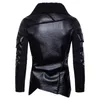 Men's Jackets 2022 Men's Motorcycle Leather Jacket Personalized Washed Coat Fashion Outerwear Male