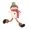 Christmas Decorations Doll Snowman Elk Hanging Foot Handmade Toy Pendants Craft Decor