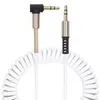 Câbles audio printemps 1M tressé câble aux cordon 3 pôles 3.5MM mâle à mâle prise casque ligne auxiliaire pour iphone Samsung