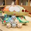 Beautiful A Plushie Bag Pudding Toys Totoro Dinosaur Cuddles Stuffed Soft Animals Cushion Dolls For ldren Kids Fashion Gifts J220729