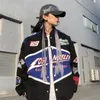 Jackets femininas Coldingan Bomber Woman Varsity Jacket Jackets Motocicletas Casaco de inverno Roupas de corrida bordadas American Baseball Jackets Met 221007