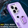 İPhone 14 Pro MAX CASE KAPAKLARI İÇİN Şok geçirmez Hibrit Yüzük Kickstand Hard Covers için İPhone13 12 11 XR XS X 8 7 Plus Zırh Telefonu Funda