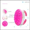 Bath Brushes Sponges Scrubbers Sile Cellite Masr Brush Gua Sha Lose Weight Health Care Handle Meridan Slimming Body Relax Tone Pain Dhuy5