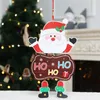 Christmas Ornaments Paper Board Door Window Hanging Pendant Welcome Merry Christmas Boards Xmas Decortaions Santa Claus Snowman RRB16098