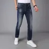 Toppkvalitets herrdesignerjeans för män och kvinnor modemärke lyxbyxor slim fit motorcykel hip hop jeansbyxor herrkläder Kläder