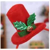 Noel Süslemeleri Baş Bandı Partisi Yetişkin Çocuk Hediye Şapkası Malzemeleri