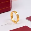 Designer Nail Ring anneaux classique luxe bijoux de créateurs femmes titane acier alliage plaqué or or argent rose ne se décolore jamais pas al285h
