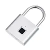 Cerraduras de puertas Negro Plata Sin llave USB Cerradura recargable Huella digital Candado inteligente Desbloqueo rápido Aleación de zinc Metal Autodesarrollo Chip 221007