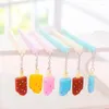 4pcs Summer Cool Series Ice Cream Pendant Gel Pens 0.5mm Black Ink Popsicle Ballpoint Stationery Gift Office School Supply H6753