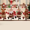 Happy New Year Christmas Ornaments Diy Xmas Gift Santa Claus Snowman Tree Pendant Doll Hang Decorations For Home Decor