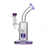 Wholesale Colorful hookah Recycle water dab rig bong showerhead perc Percolator bubbler smoking glass oil burner bongs pipe with 14mm male tobacco bowl