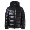 Mens Down Parkas Winter Jackets płaszcz zewnętrzny ciepły wiatraka długie rękawy moda czarne marne kurtki puffer menu bluza z kapturem rozmiar s-xxl