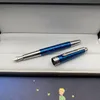 الترويج Petit Prince Blue and Silver Ballpoint Pen / Roller Ball Pens رائعة المكتب قرطاسية 0.7 ملم أقلام الحبر لهدية عيد الميلاد لا صندوق