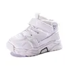 Första vandrare AOGT Spunautumn Baby Girl Boy Toddler Shoes Spädbarn Casual Soft Bottom Bekväm barn Sneakers Black White 221007