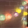 Str￤ngar 3.3m 20bollar Cotton Ball String Light Festival Fairy LED Strip f￶r Bedroom Party Christmas WC01-13