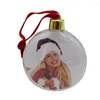 Kerstdecoraties transparant plastic diy po vijfsterren balboom xmas hangende decor voor huiskinderen geschenken