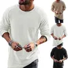 Mens Sweaters Men Casual Solid Color Sweater Knitwear O Neck Long Sleeve Shirt Pullover Top 221007